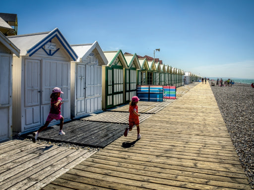 Cayeux auf Meer, vom Weg der Bretter - CALVENDO Foto-Puzzle - calvendoverlag 39.99