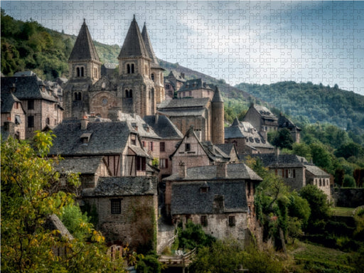 Conques, das Dorf - CALVENDO Foto-Puzzle - calvendoverlag 39.99