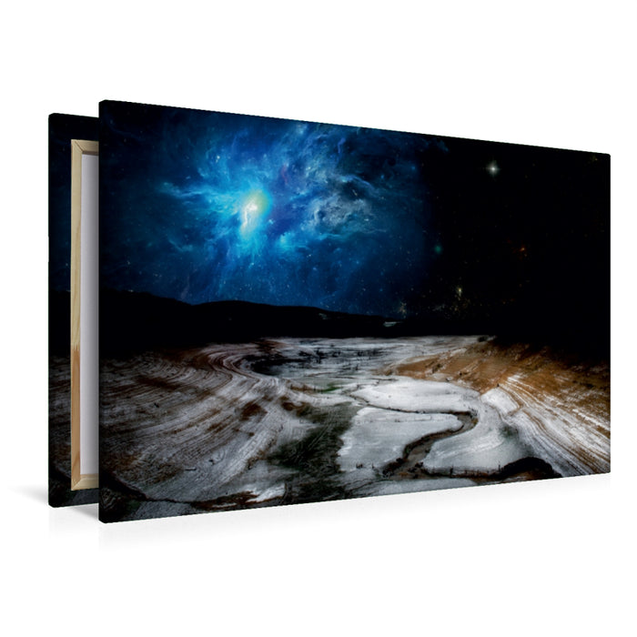 Premium Textil-Leinwand Premium Textil-Leinwand 120 cm x 80 cm quer Ein Motiv aus dem Kalender Ansichten des Weltraums