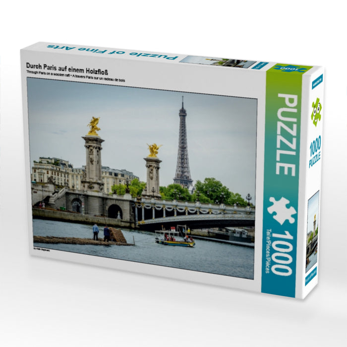 Durch Paris auf einem Holzfloß - CALVENDO Foto-Puzzle - calvendoverlag 39.99