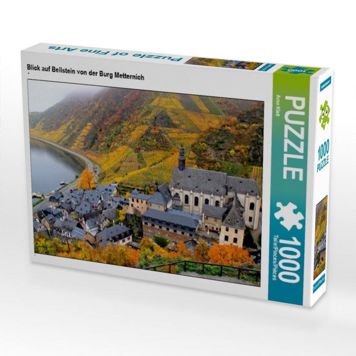 Blick auf Beilstein von der Burg Metternich - CALVENDO Foto-Puzzle - calvendoverlag 29.99