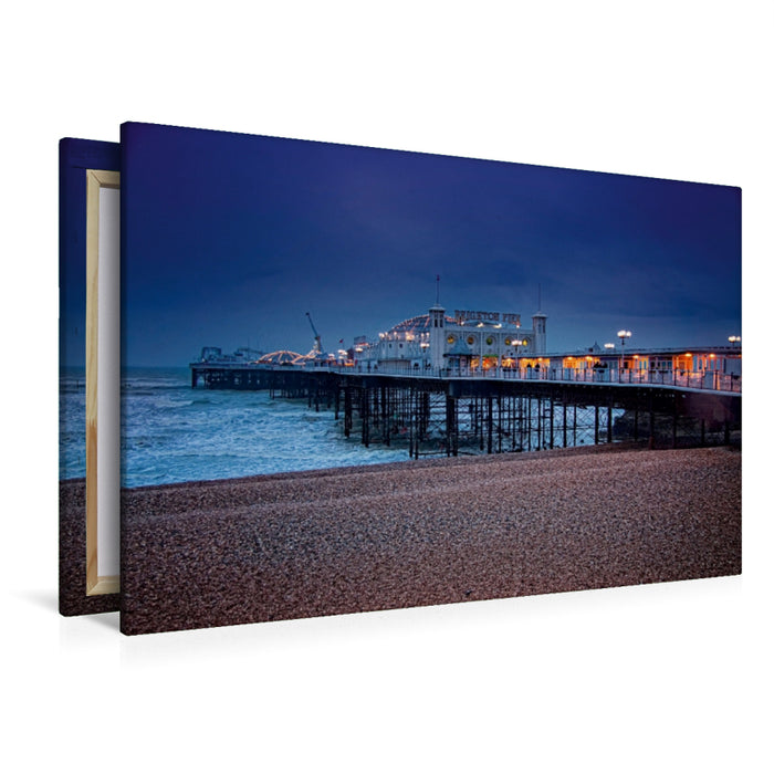 Premium Textil-Leinwand Premium Textil-Leinwand 120 cm x 80 cm quer Brighton Pier