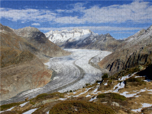 Die Eiswelt des Großen Aletschgletschers - CALVENDO Foto-Puzzle - calvendoverlag 29.99