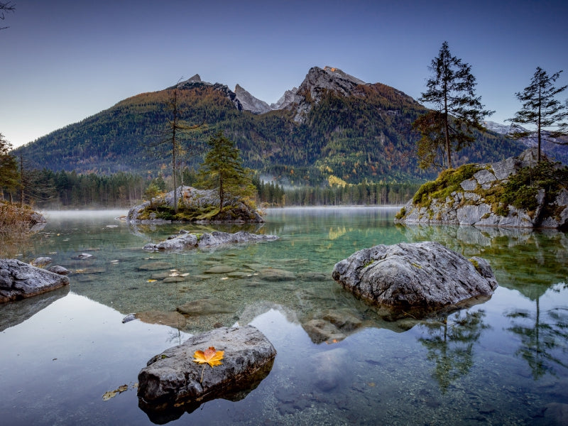 Hintersee zum Sonnenaufgang (Berchtesgadener Land) - CALVENDO Foto-Puzzle - calvendoverlag 29.99