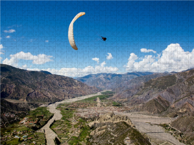Gleitschirm Bolivien La Paz - Huajchilla - CALVENDO Foto-Puzzle - calvendoverlag 29.99