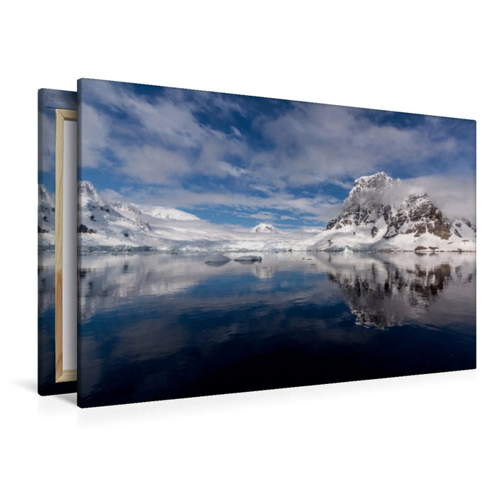 Toile textile premium Toile textile premium 120 cm x 80 cm à travers l'Antarctique - Dans le Canal Lemaire 