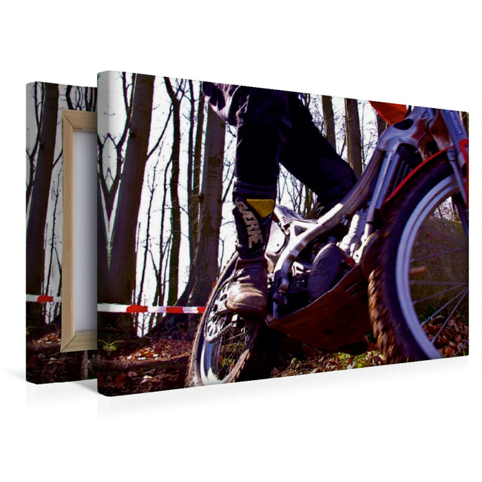 Premium Textil-Leinwand Premium Textil-Leinwand 45 cm x 30 cm quer knapp den Fotografen verfehlt