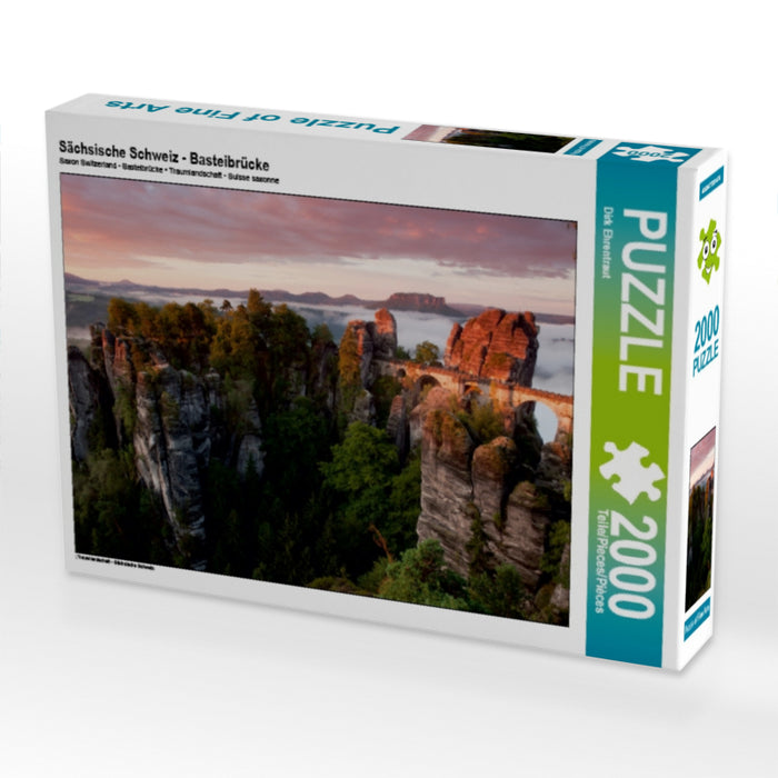 Sächsische Schweiz - Basteibrücke - CALVENDO Foto-Puzzle - calvendoverlag 39.99