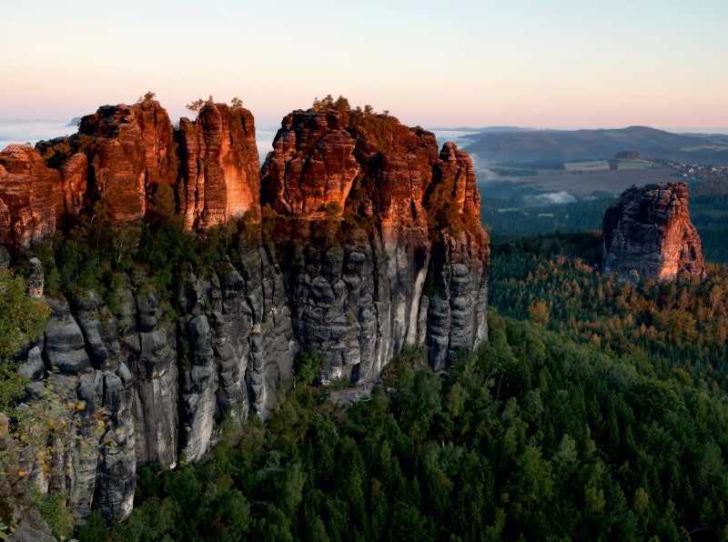 Schrammsteine im ersten Licht - CALVENDO Foto-Puzzle - calvendoverlag 39.99