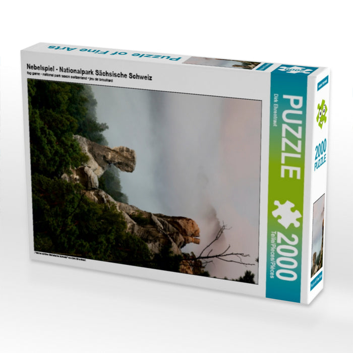 Nebelspiel - Nationalpark Sächsische Schweiz - CALVENDO Foto-Puzzle - calvendoverlag 39.99