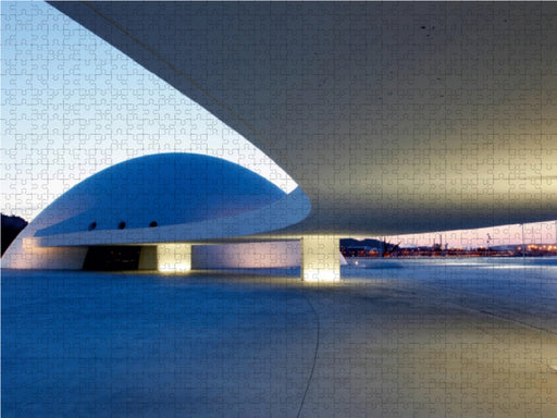 Aviles Spanien - Oscar Niemeyer Kulturzentrum - CALVENDO Foto-Puzzle - calvendoverlag 39.99