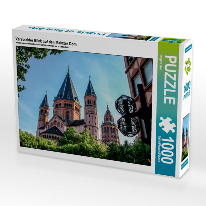 Versteckter Blick auf den Mainzer Dom - CALVENDO Foto-Puzzle - calvendoverlag 29.99