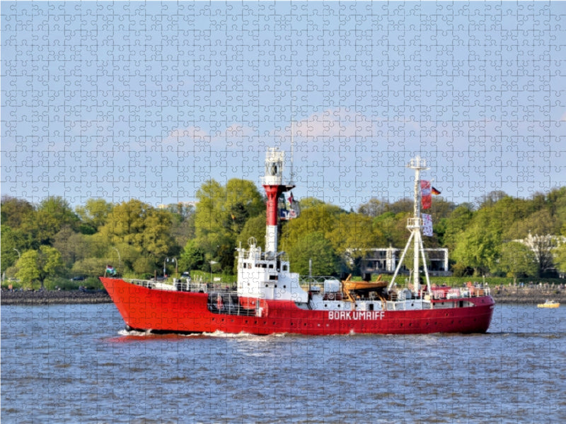 BORKUMRIFF - Feuerschiff - CALVENDO Foto-Puzzle - calvendoverlag 39.99