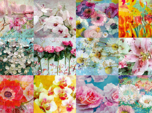 Verträumte Blumen-Collage - CALVENDO Foto-Puzzle - calvendoverlag 29.99