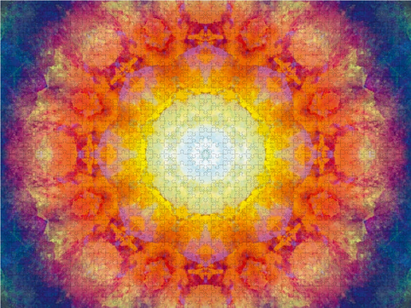 Blüten Mandala des Lichts - CALVENDO Foto-Puzzle - calvendoverlag 29.99