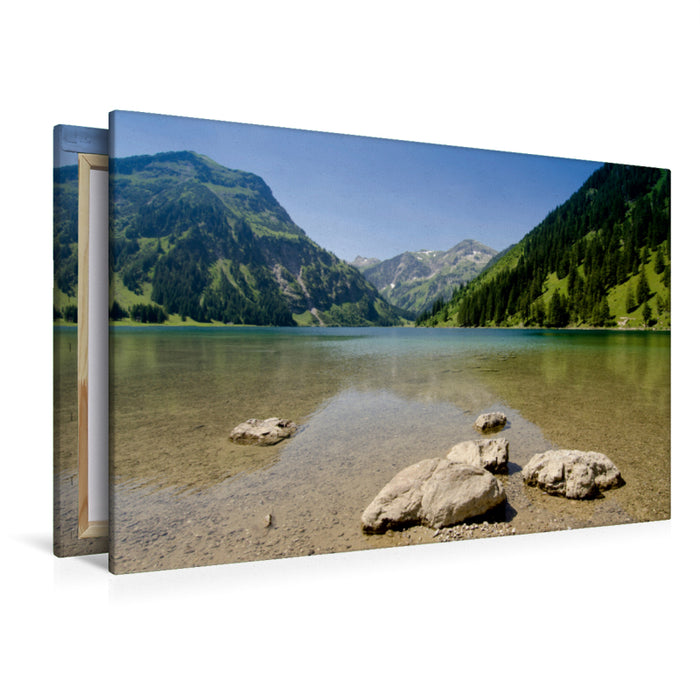 Premium Textil-Leinwand Premium Textil-Leinwand 120 cm x 80 cm quer Ein Motiv aus dem Kalender Tannheimer Tal