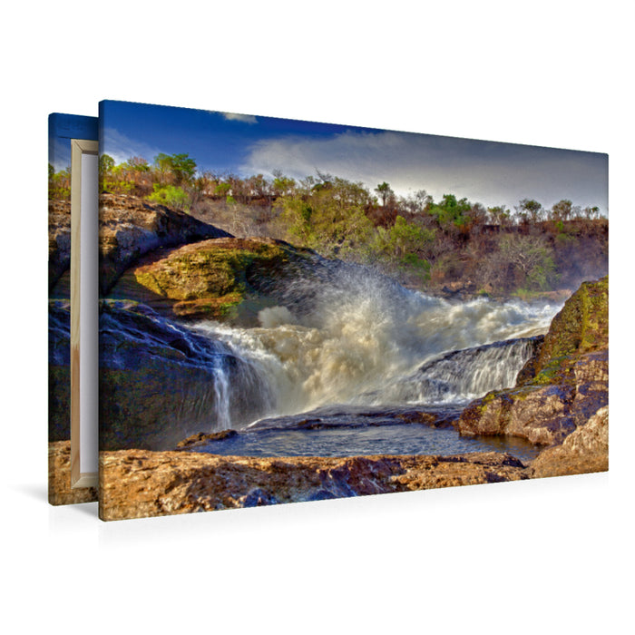 Premium Textil-Leinwand Premium Textil-Leinwand 120 cm x 80 cm quer Der Eingang zu Murchison Falls