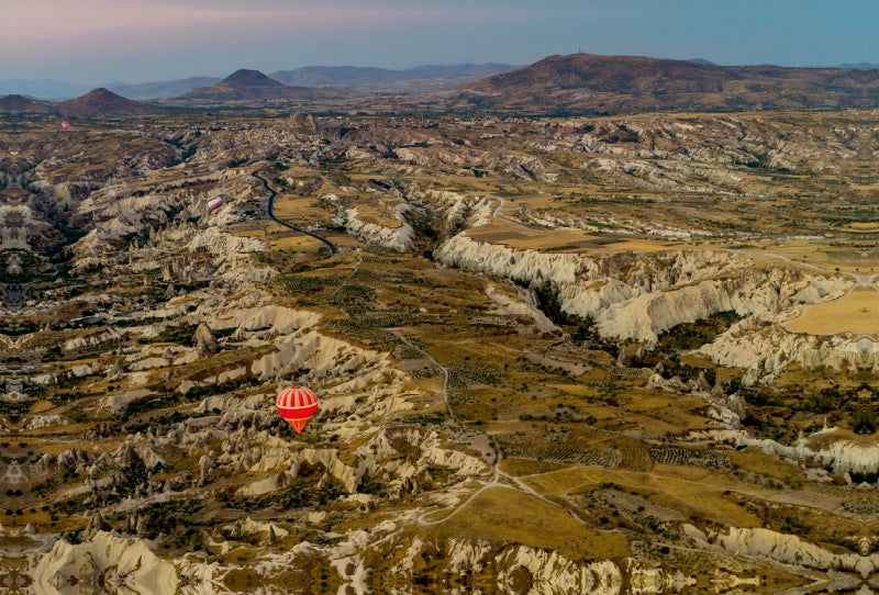 Toile textile haut de gamme Toile textile haut de gamme 120 cm x 80 cm paysage Tour en montgolfière au-dessus de la Cappadoce 