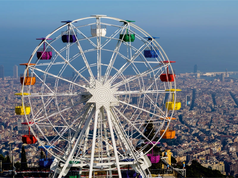 Barcelona mit Riesenrad - CALVENDO Foto-Puzzle - calvendoverlag 29.99