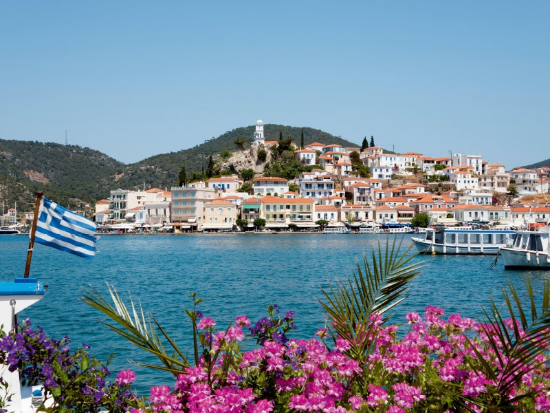 Blick von Galatas auf Poros - CALVENDO Foto-Puzzle - calvendoverlag 29.99