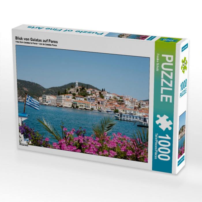 Blick von Galatas auf Poros - CALVENDO Foto-Puzzle - calvendoverlag 29.99