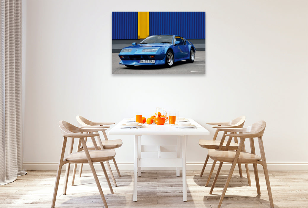 Premium Textil-Leinwand Premium Textil-Leinwand 120 cm x 80 cm quer Ein Motiv aus dem Kalender Renault Alpine A310 V6