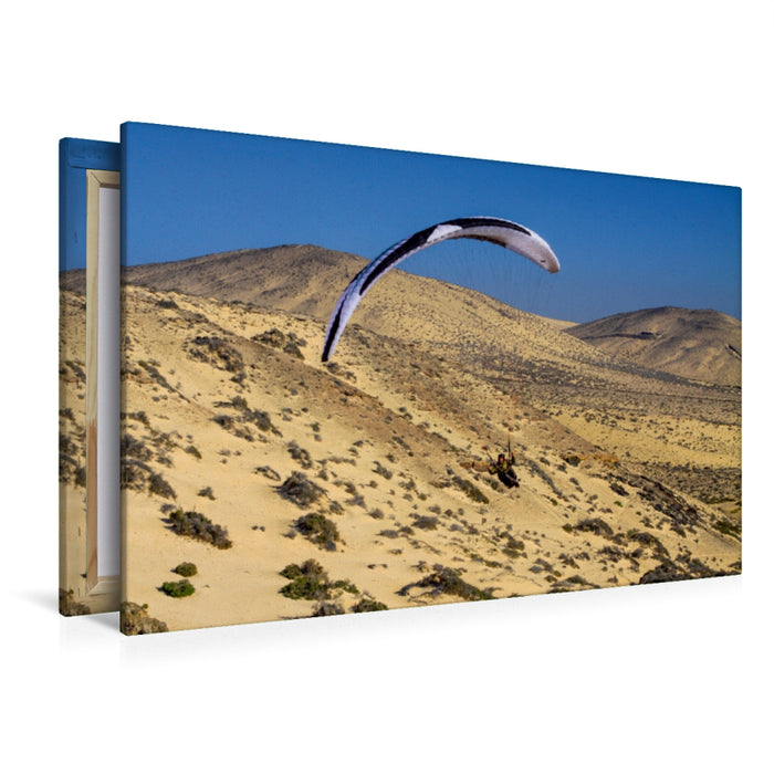 Premium Textil-Leinwand Premium Textil-Leinwand 120 cm x 80 cm quer Fuerteventura Soaring