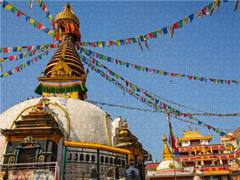 Stupa in Kathmandu - CALVENDO Foto-Puzzle - calvendoverlag 29.99