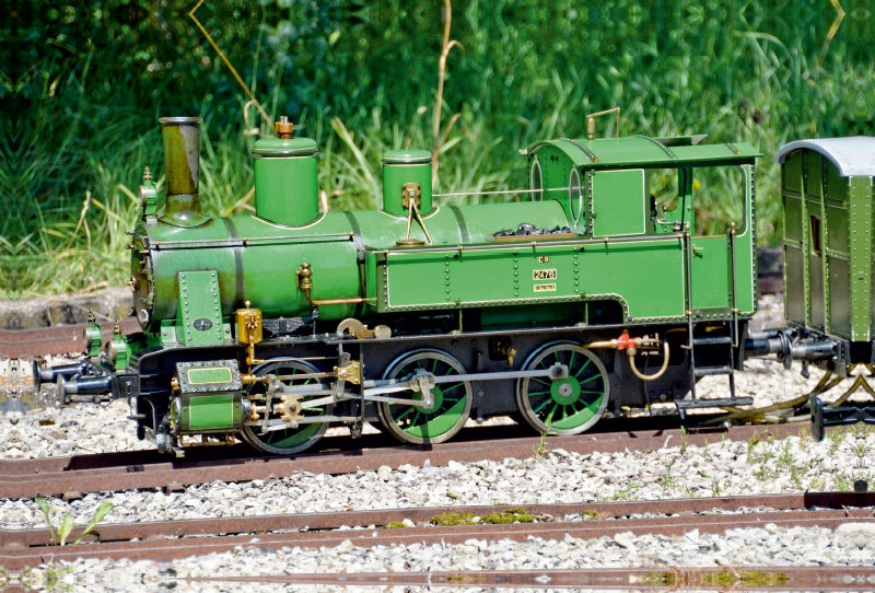 Premium Textil-Leinwand Premium Textil-Leinwand 120 cm x 80 cm quer Ein Motiv aus dem Kalender Modell-Lokomotiven