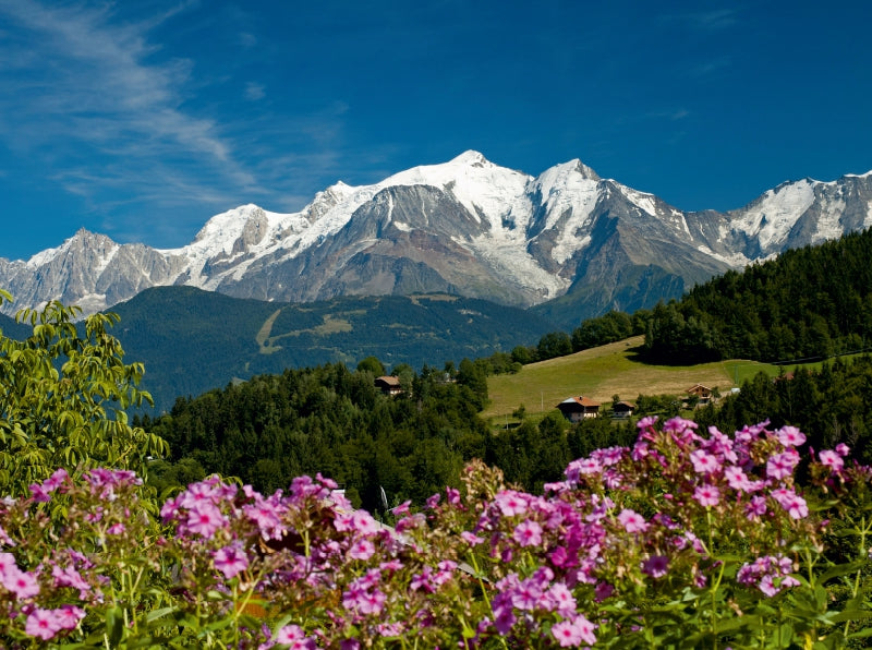 Blick vom Dorf Cordon auf das Mont-Blanc-Massiv - CALVENDO Foto-Puzzle - calvendoverlag 29.99