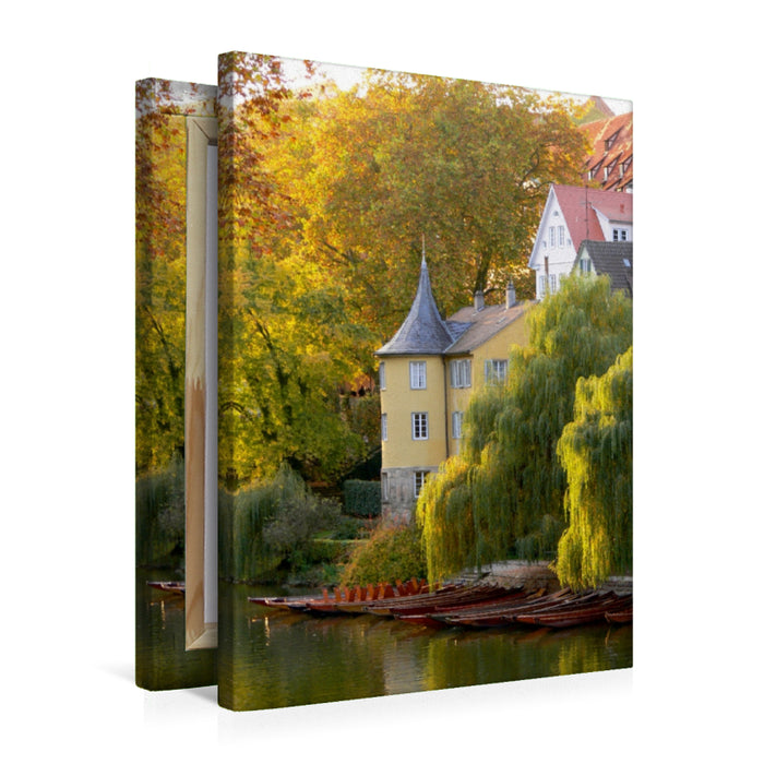 Premium Textil-Leinwand Premium Textil-Leinwand 50 cm x 75 cm hoch Hölderlinturm in Tübingen