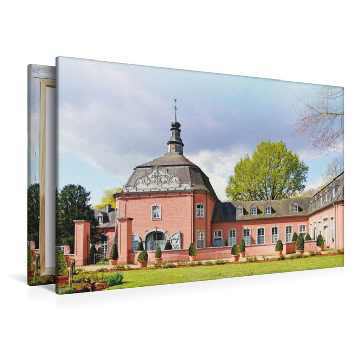 Premium Textil-Leinwand Premium Textil-Leinwand 120 cm x 80 cm quer Schloss Wickrath