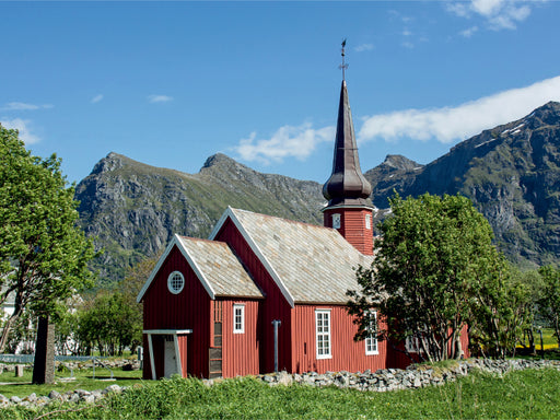 Die schönsten Kirchen der Lofoten - CALVENDO Foto-Puzzle - calvendoverlag 29.99