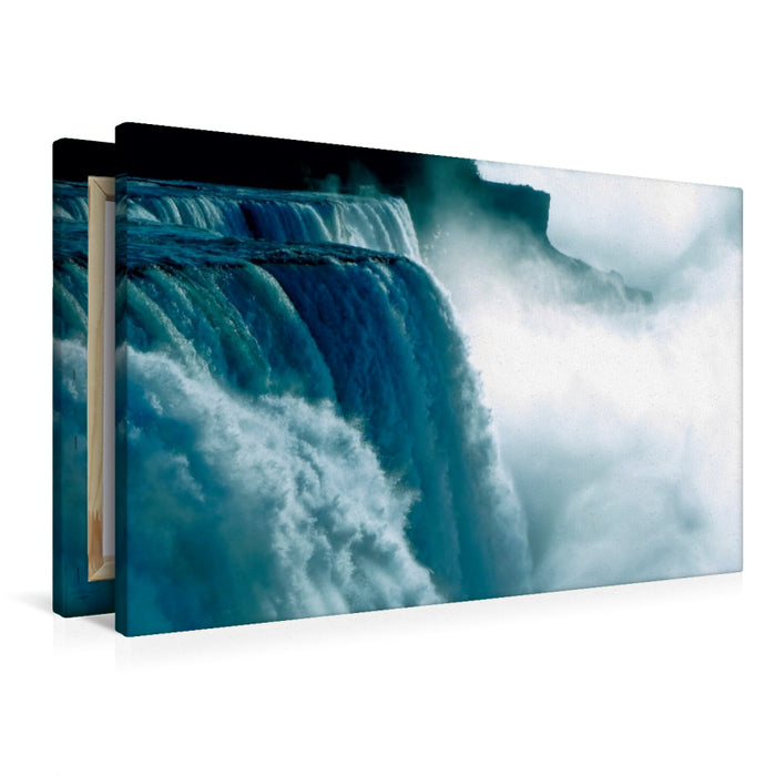 Premium Textil-Leinwand Premium Textil-Leinwand 90 cm x 60 cm quer Niagarafälle - American Falls und Horseshoe Fall