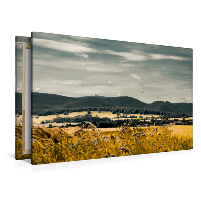 Toile textile haut de gamme Toile textile haut de gamme 120 cm x 80 cm paysage Brockenblick de Westerode 