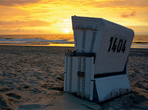 Strandkorb im Abendlicht - CALVENDO Foto-Puzzle - calvendoverlag 39.99