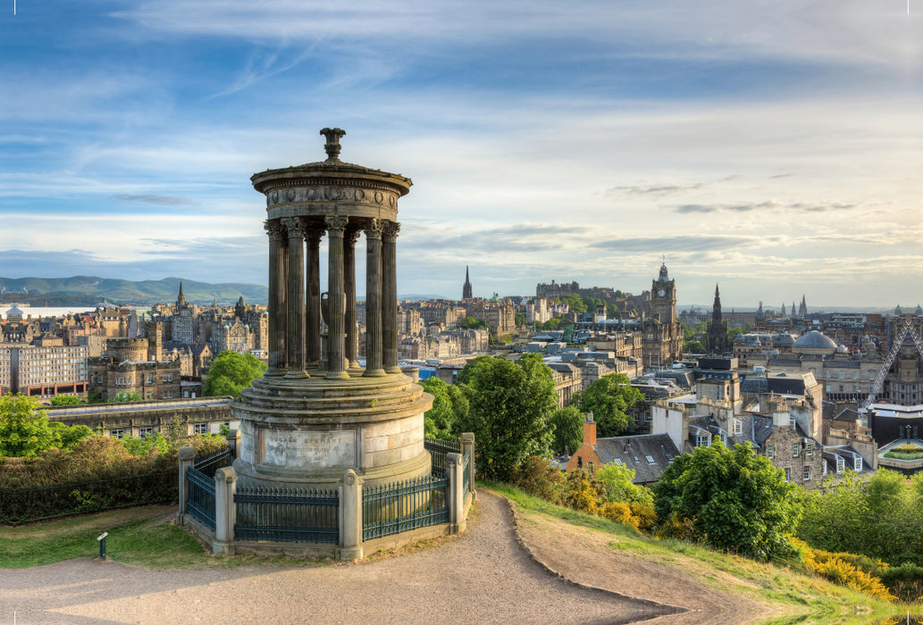 Premium Textile Canvas Premium Textile Canvas 120cm x 80cm landscape Edinburgh Calton Hill 