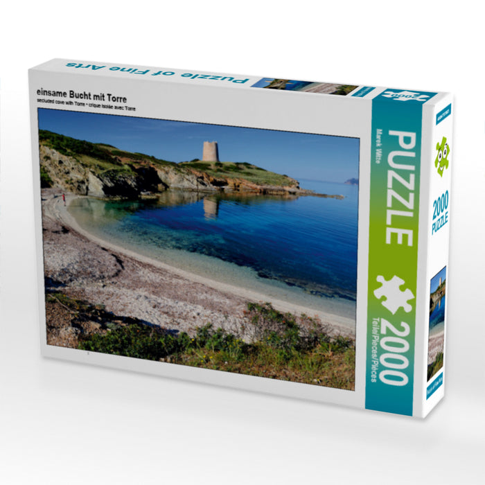 einsame Bucht mit Torre - CALVENDO Foto-Puzzle - calvendoverlag 29.99