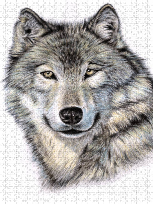 Der Sibirische Wolf - CALVENDO Foto-Puzzle