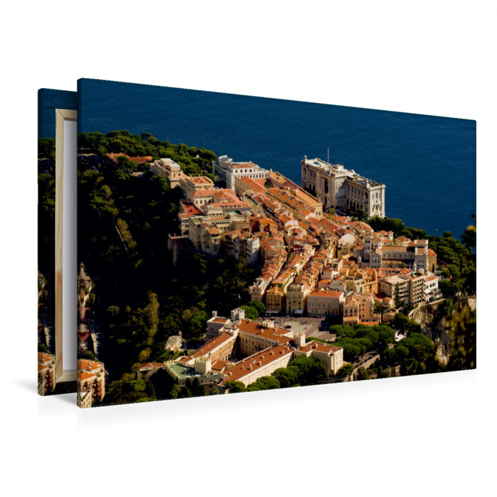 Premium Textil-Leinwand Premium Textil-Leinwand 120 cm x 80 cm quer Monaco Ville