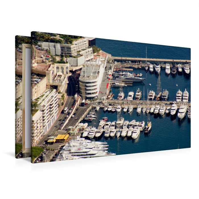 Premium Textil-Leinwand Premium Textil-Leinwand 120 cm x 80 cm quer Boulevard Louis II.  Monaco