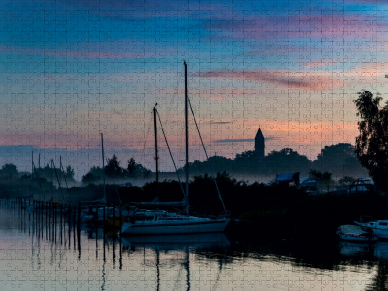 Morgennebel in Wieck - CALVENDO Foto-Puzzle - calvendoverlag 39.99