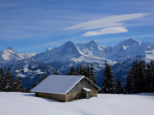 Bergblick auf Eiger, Mönch, Jungfrau vom Niederhorn, Beatenberg - CALVENDO Foto-Puzzle - calvendoverlag 39.99