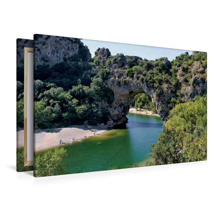 Premium Textil-Leinwand Premium Textil-Leinwand 120 cm x 80 cm quer Ein Motiv aus dem Kalender Ardèche, Grand Canyon Europas