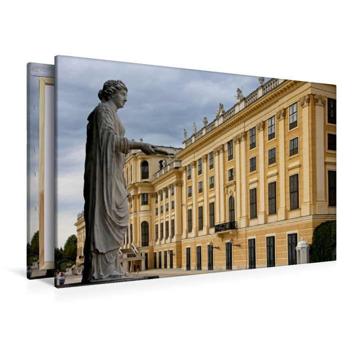 Premium Textil-Leinwand Premium Textil-Leinwand 120 cm x 80 cm quer Schloß Schönbrunn