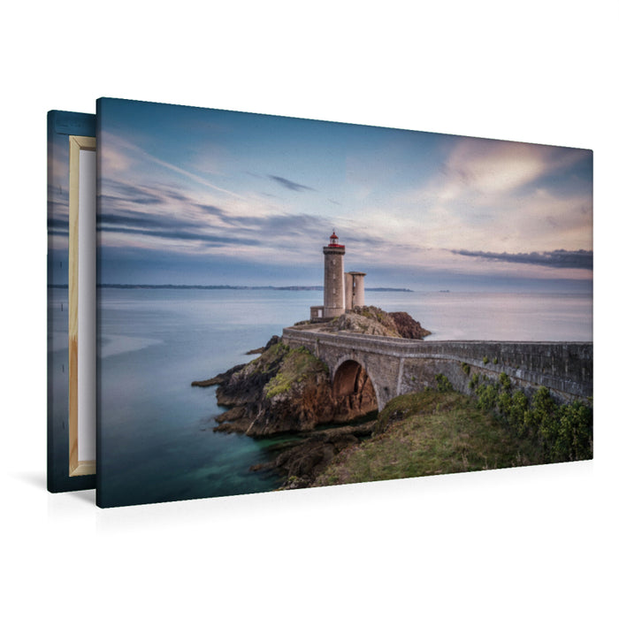 Premium Textil-Leinwand Premium Textil-Leinwand 120 cm x 80 cm quer Le Phare de Petit Minou