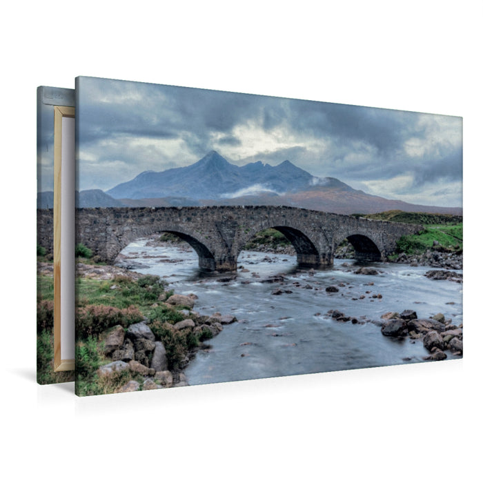 Toile textile premium Toile textile premium 120 cm x 80 cm paysage Un motif du calendrier Île de Skye, la beauté brute écossaise 