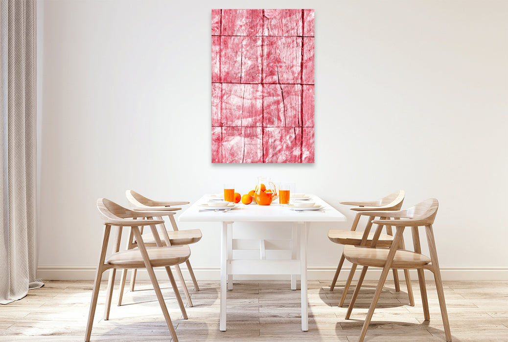 Premium Textil-Leinwand Premium Textil-Leinwand 80 cm x 120 cm  hoch Pink Art