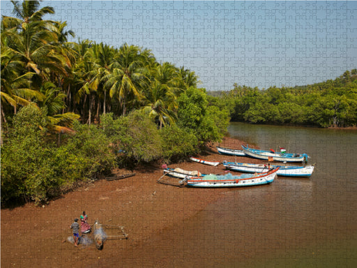 Goa - Agonda River - CALVENDO Foto-Puzzle - calvendoverlag 39.99