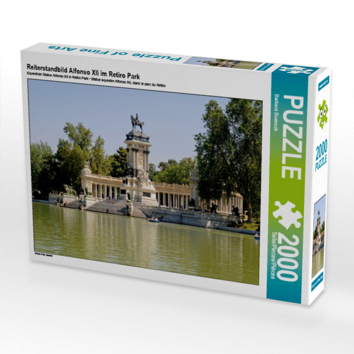 Reiterstandbild Alfonso Xll im Retiro Park - CALVENDO Foto-Puzzle - calvendoverlag 39.99